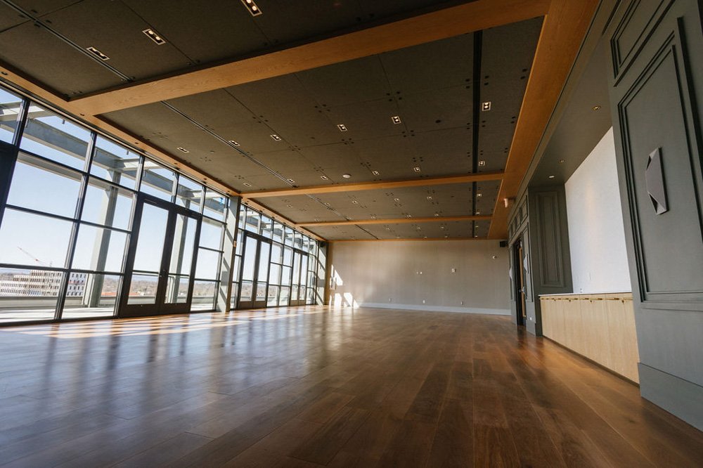 A rooftop event venue